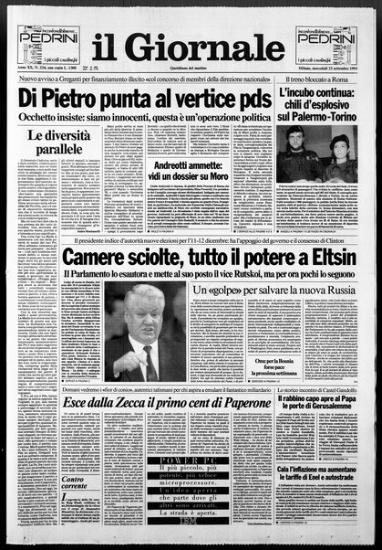 Il giornale : quotidiano del mattino